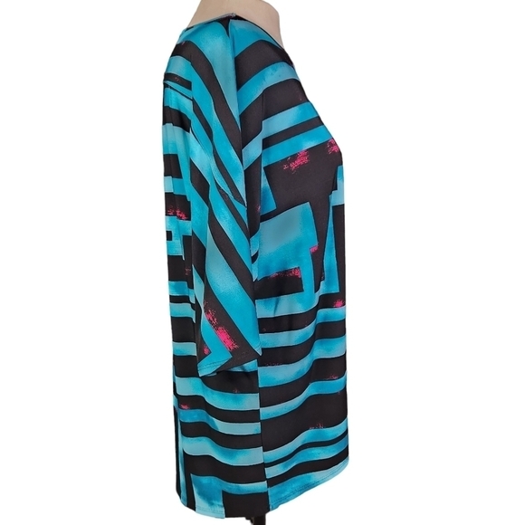 Clara Sun Woo Geometric Dolman Blouse - Picture 3 of 5